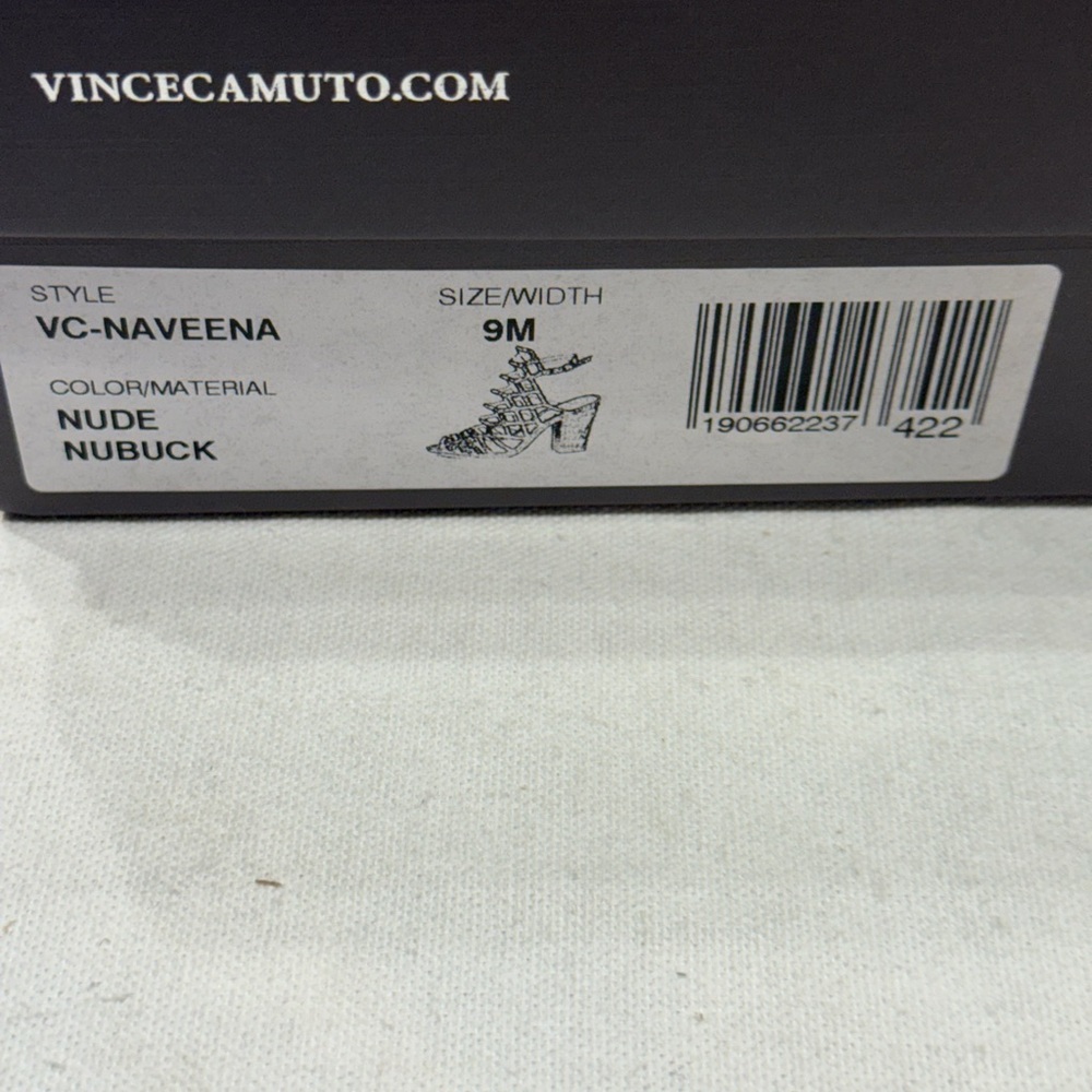 Vince Camuto VC-Naveena Women's Heels Color Nude Nubuck - Picture 10 of 12